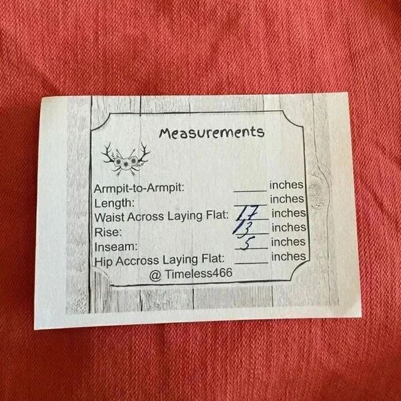 Flag & Anthem Rust Orange Cotton Blend Casual High Rise Sporty Comfy Soft Premiu - Picture 10 of 12